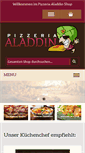 Mobile Screenshot of pizzeria-aladdin.at